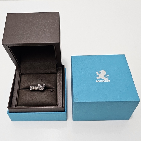 🇨🇦 Birks Disney Mickey Mouse Sterling Silver & Marcasite Gemstone Ring - Picture 5 of 16